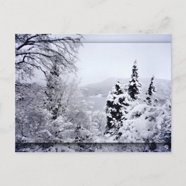 Carte postale du lac Nojiri (Devant)