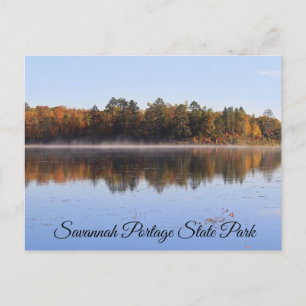 Carte postale du lac Shumway, parc d'état Savannah