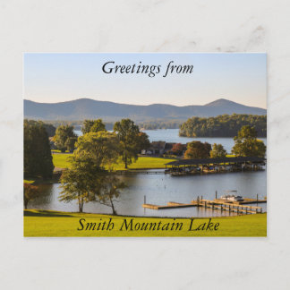 Carte postale du lac Smith Mountain