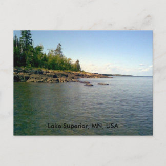 Carte postale du lac Supérieur, MN, États-Unis