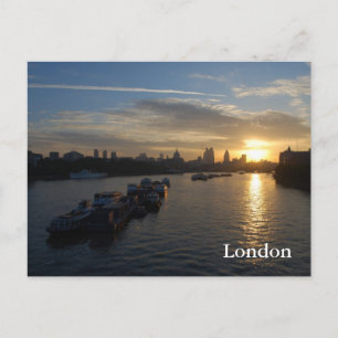 Carte postale du lever de soleil à Londres