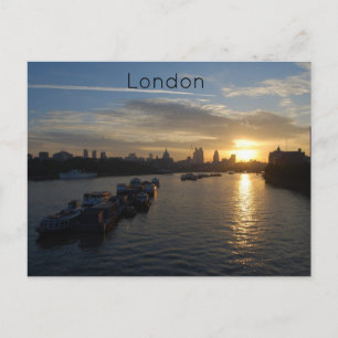 Carte postale du lever de soleil à Londres