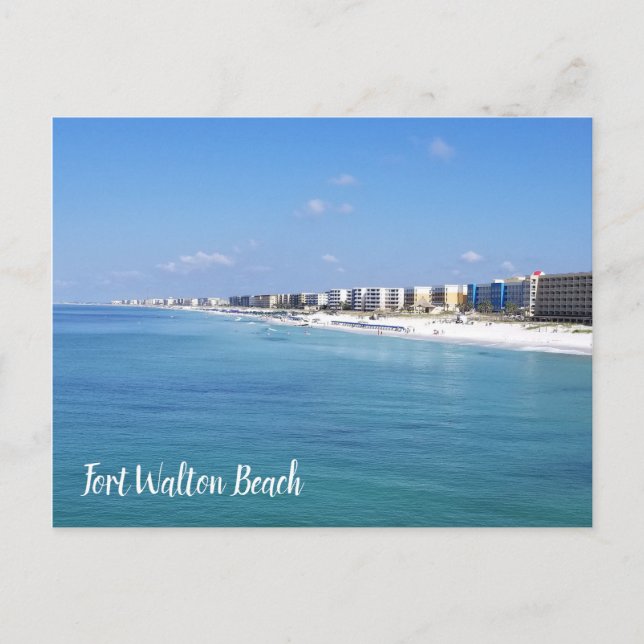 Carte postale du littoral de Fort Walton Beach (Devant)