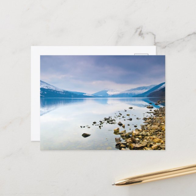 Carte postale du Loch Earn (Devant/Arrière en situation)