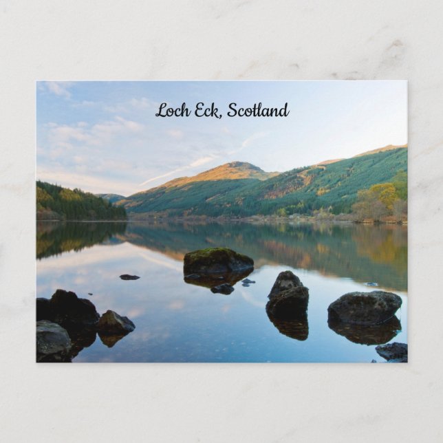 Carte postale du Loch Eck, Écosse (Devant)