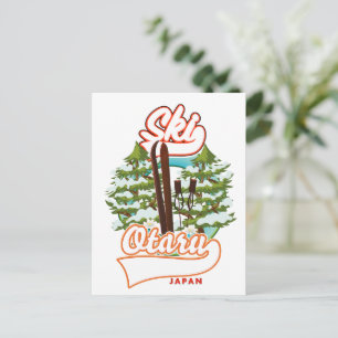 Carte postale du logo Ski de Séoul Corée du Sud