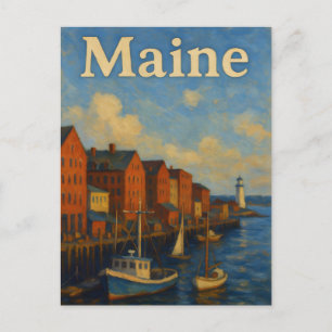 Carte postale du Maine
