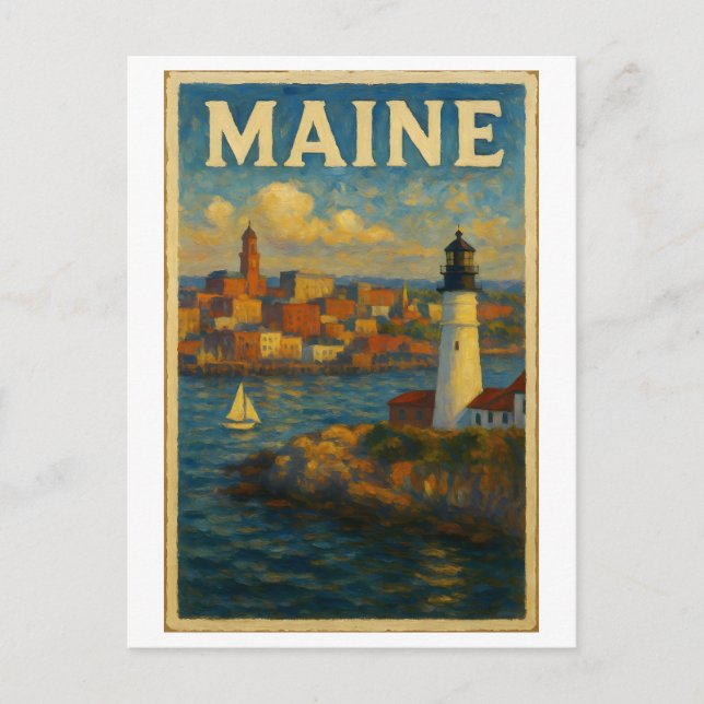 Carte postale du Maine (Devant)