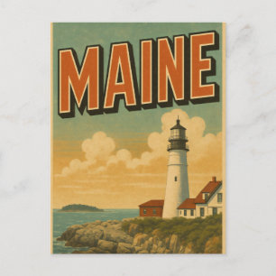 Carte postale du Maine