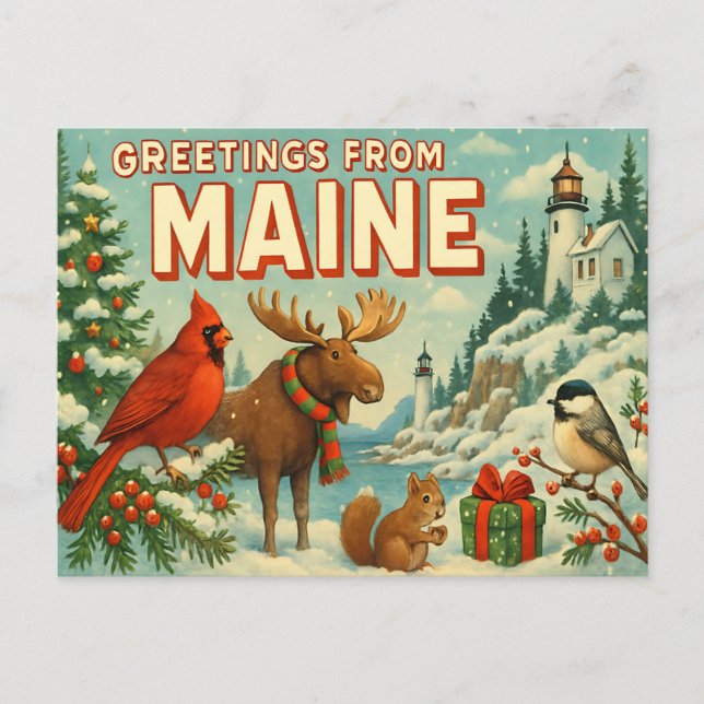 Carte postale du MAINE (Devant)