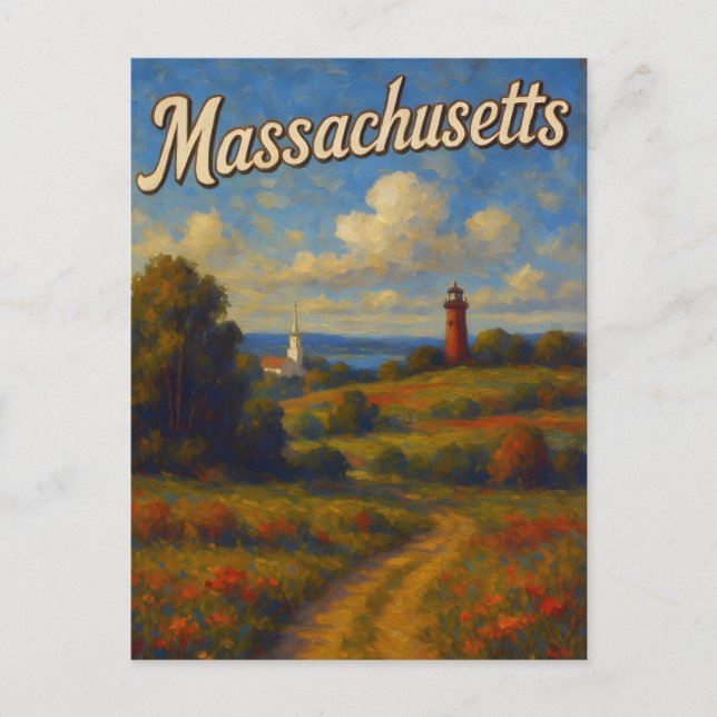 Carte postale du Massachusetts (Devant)