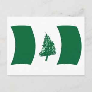 Carte postale du mât de drapeau de l'île Norfolk