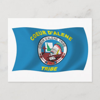 Carte postale du mât du drapeau de Coeur d'Alene