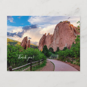 Carte postale du matin de la porte sud du Colorado