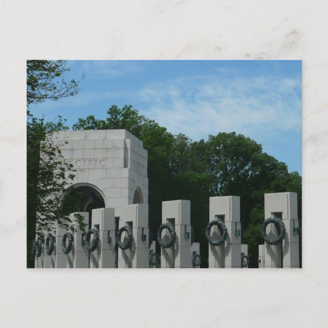 Carte postale du mémorial de la Seconde Guerre mon (Devant)