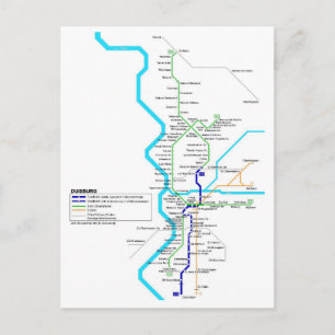 Carte postale du métro Duisburg