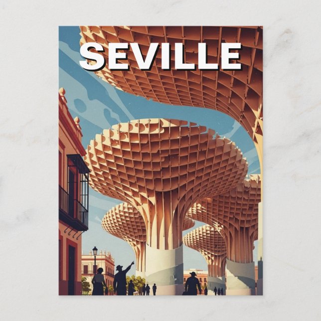Carte postale du Metropol Parasol de Séville (Devant)