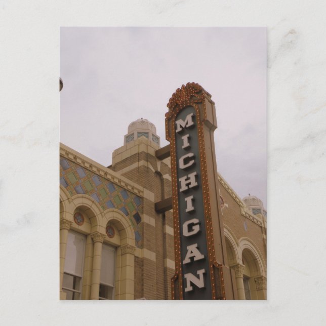 Carte postale du Michigan Theatre (Devant)