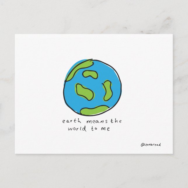 carte postale du monde (Devant)