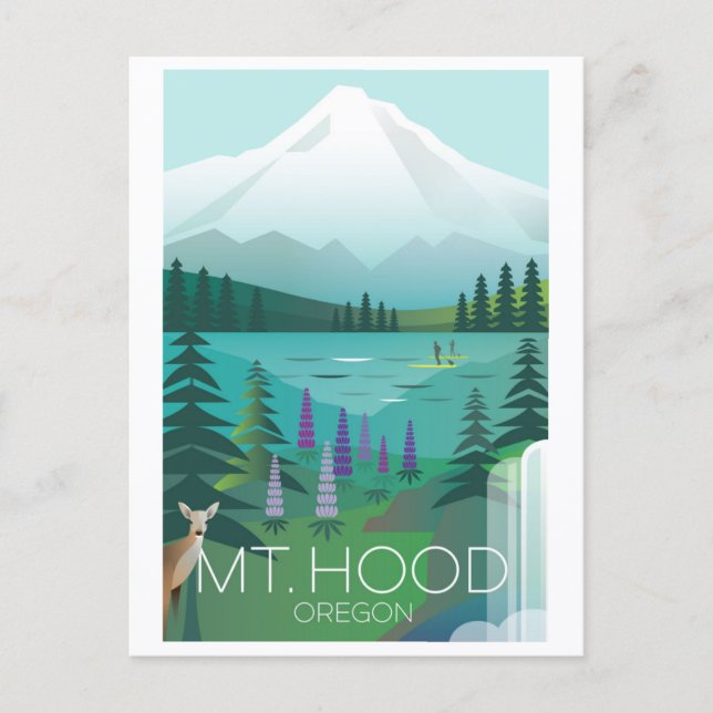 Carte postale du mont Hood (Devant)