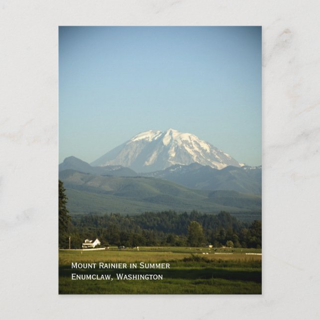 Carte postale du Mont Rainier en été (Devant)