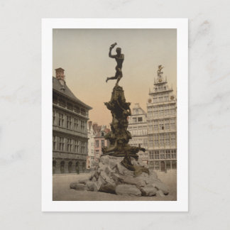 Carte postale du monument de Brabo