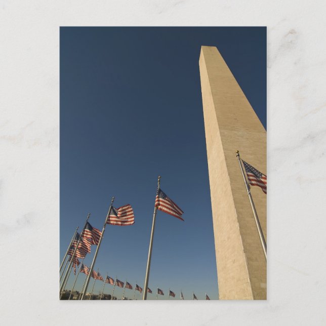 Carte postale du monument de Washington (Devant)
