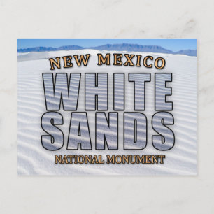 Carte postale du Monument National de White Sands