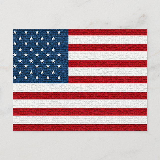 Carte postale du Motif de mosaïque du drapeau amér (Devant)