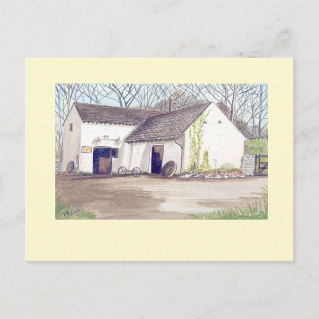 carte postale du moulin pontllanfraith (Devant)