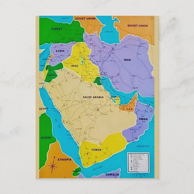 Carte postale du Moyen-Orient (Devant)