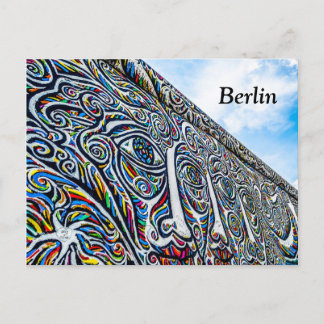 Carte postale du mur de Berlin