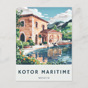 Carte postale du Musée maritime de Kotor Voyage Hi