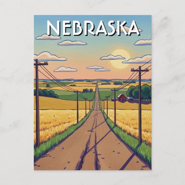 Carte postale du Nebraska (Devant)