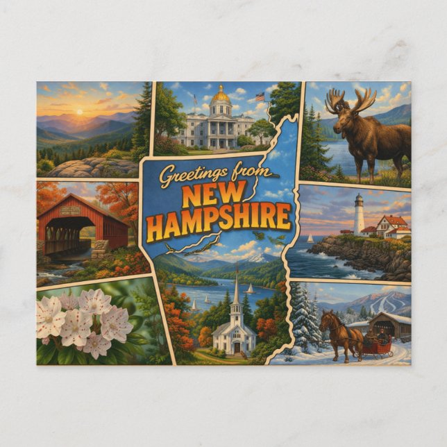 Carte postale du New Hampshire (Devant)