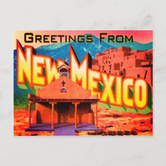 Carte postale du Nouveau-Mexique (Devant)