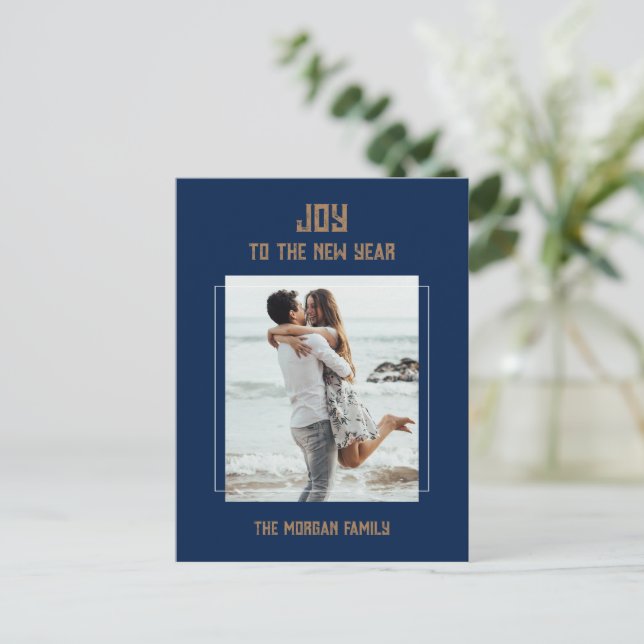 Carte postale du Nouvel An (Debout devant)