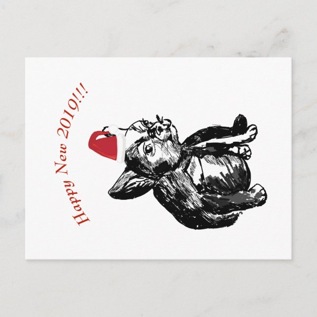 Carte postale du Nouvel An (Devant)