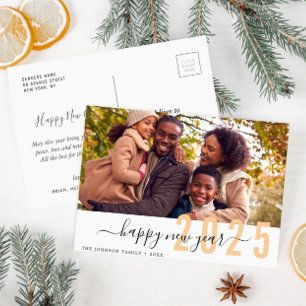 Carte postale du Nouvel An tendance