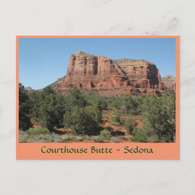 Carte postale du palais de justice Butte Sedona Ar (Devant)