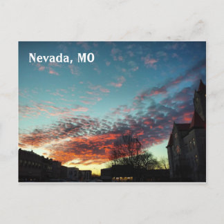 Carte postale du palais de justice et couché de so