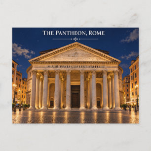 Carte postale du Panthéon Rome Italie