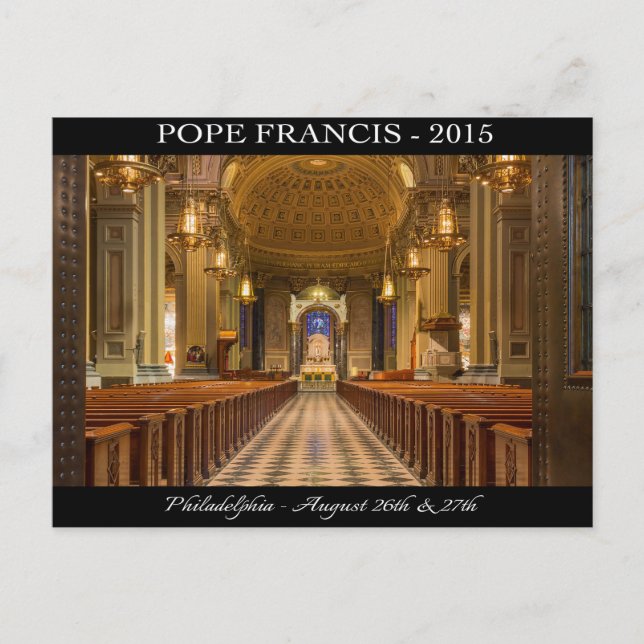 Carte postale du pape François Philadelphie (Devant)