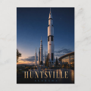 Carte postale du parc de fusées de Huntsville Alab