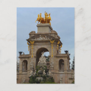 Carte postale du parc de la Ciutadella de Barcelon