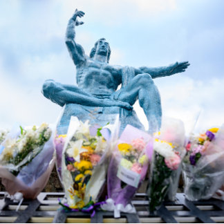 Carte postale du parc de la paix de Nagasaki