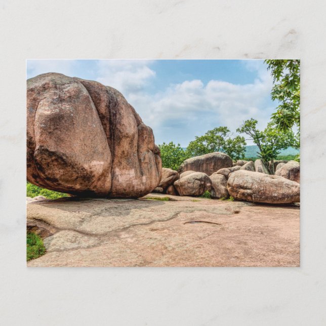 Carte postale du parc d'État Elephant Rocks (Devant)
