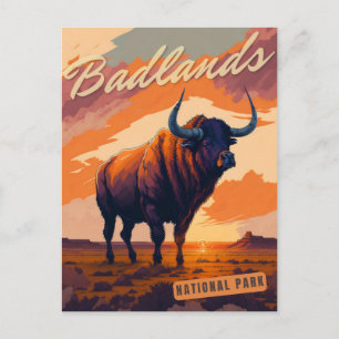 Carte postale du parc national Badlands