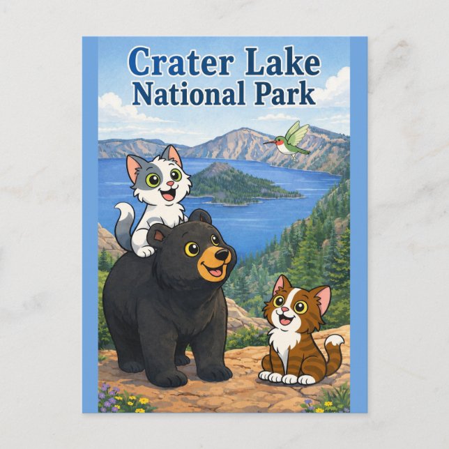 Carte postale du parc national Crater par Catnaps- (Devant)