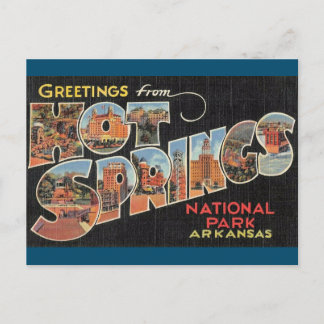 Carte postale du parc national de Hot Springs Arka
